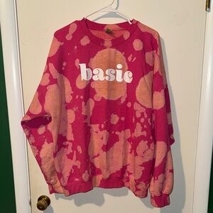 Gildan Pink Tie-Dye Sweatshirt